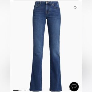 7 For All Mankind Mid Rise Bootcut Jeans Size 26 Classic Fading Whiskering